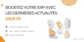 Visuel pour l'événement Sage X3 à Lille