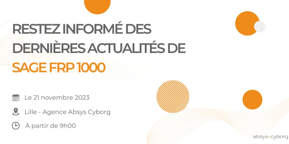 Visuel Event Sage FRP 1000 à Lille