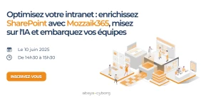 Vignette illustrant la page de la conférence web SharePoint et Mozzaik365