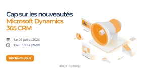 Visuel illustrant la page de la Conférence web : Cap sur les nouveautés Microsoft Dynamics 365 CRM