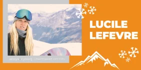 Annonce sponsoring sportif Lucile Lefevre